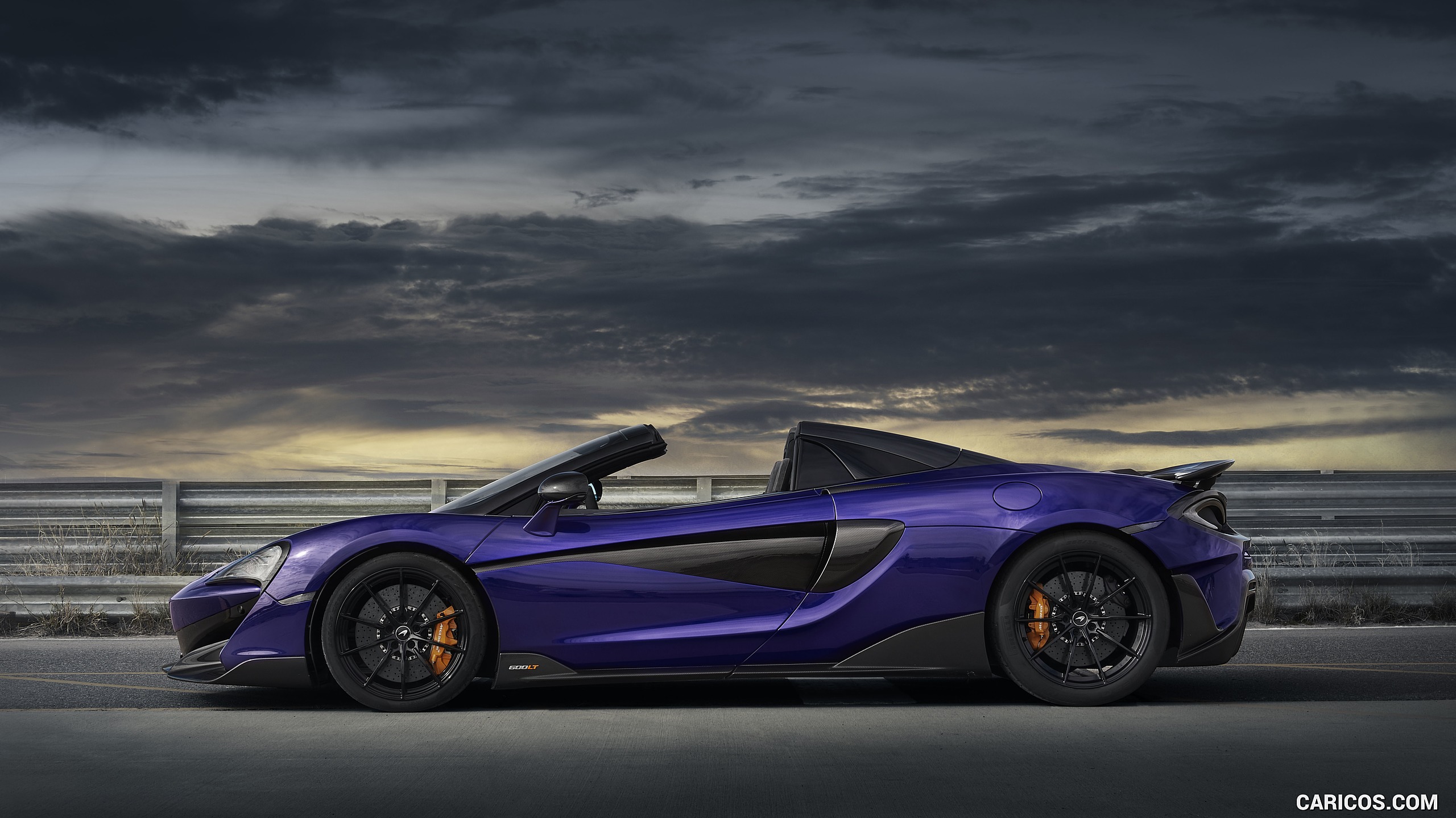 2020 McLaren 600LT Spider (Color: Lantana Purple) - Side, #63 of 97