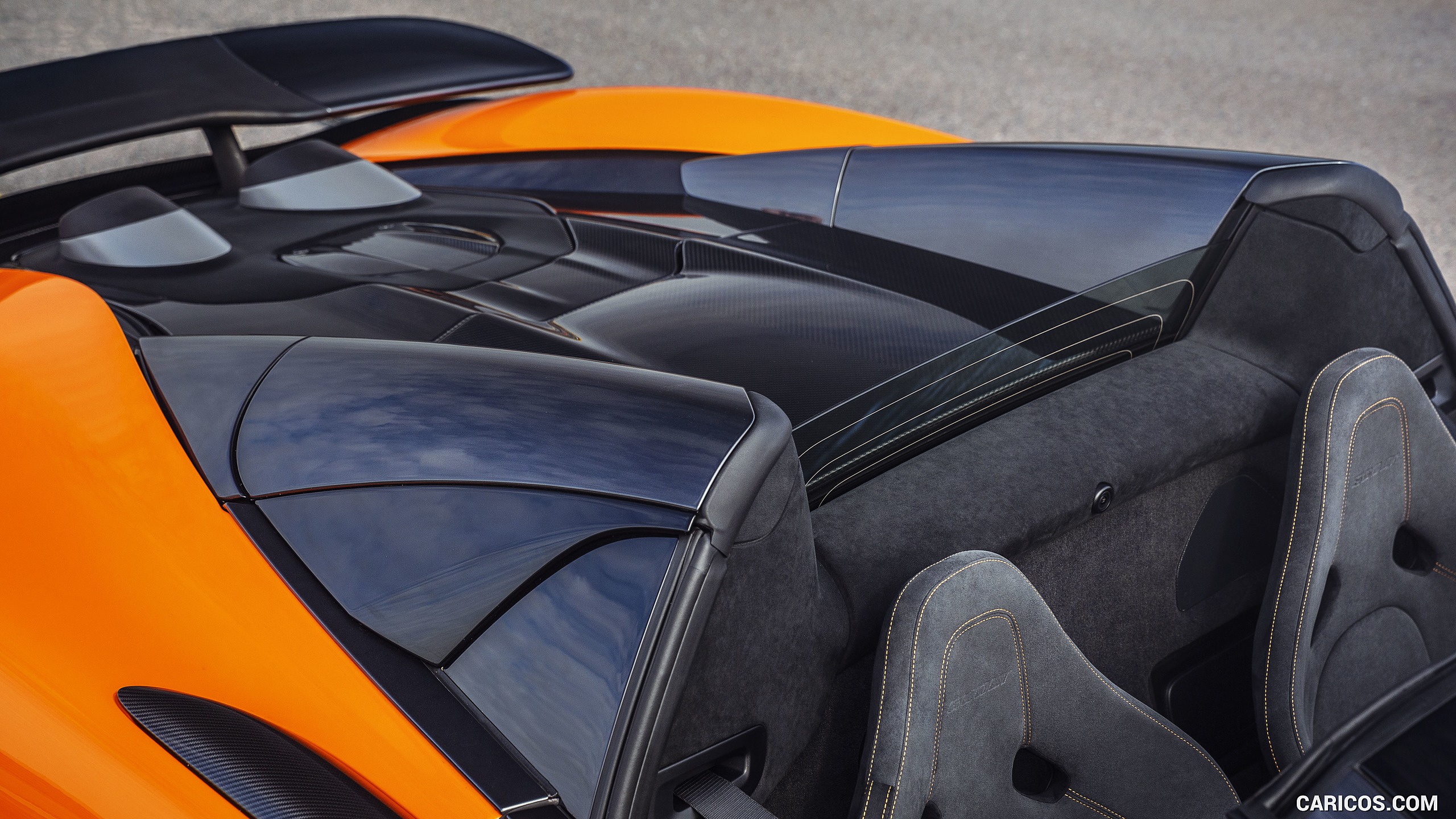 2020 McLaren 600LT Spider (Color: Myan Orange) - Detail, #41 of 97