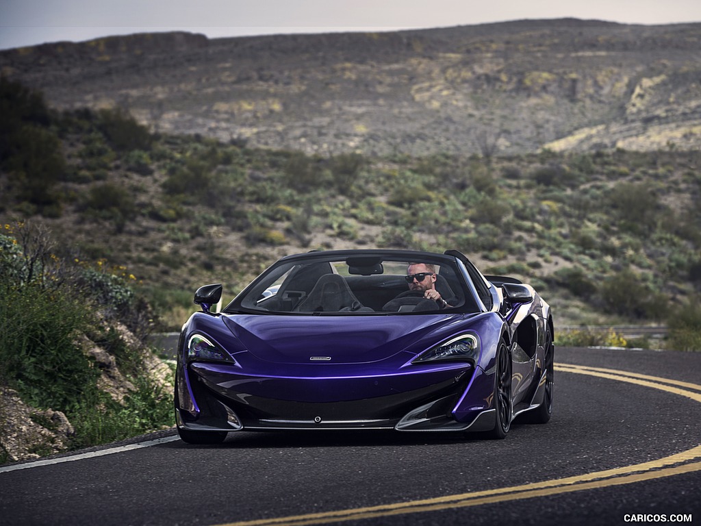 2020 McLaren 600LT Spider (Color: Lantana Purple) - Front