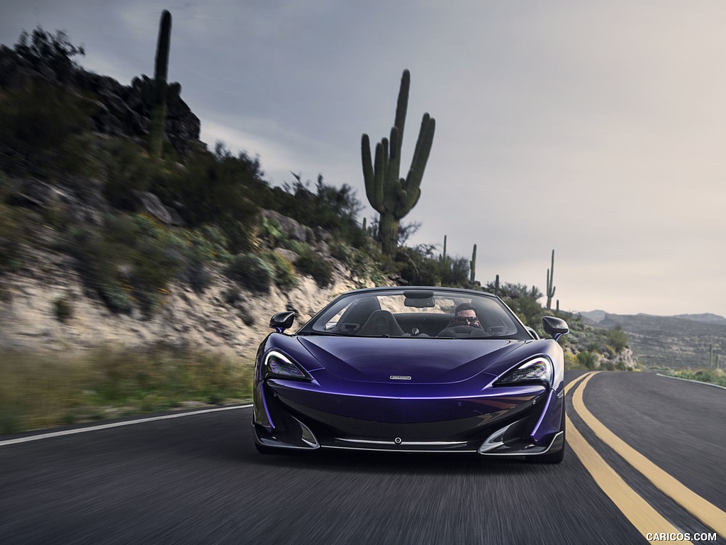 2020 McLaren 600LT Spider (Color: Lantana Purple) - Front