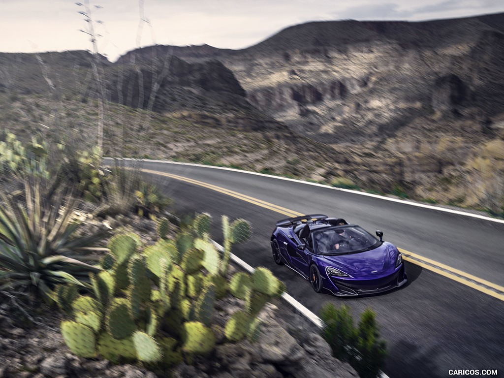 2020 McLaren 600LT Spider (Color: Lantana Purple) - Front Three-Quarter