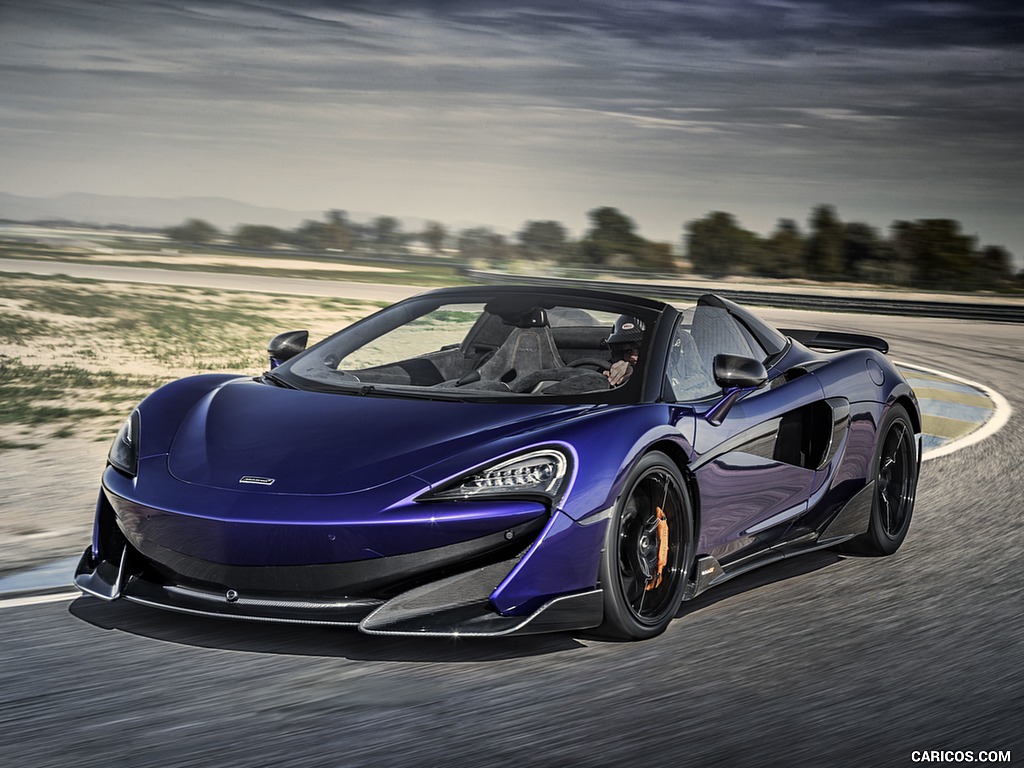 2020 McLaren 600LT Spider (Color: Lantana Purple) - Front Three-Quarter