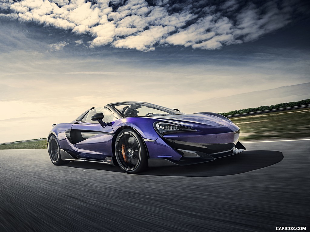 2020 McLaren 600LT Spider (Color: Lantana Purple) - Front Three-Quarter