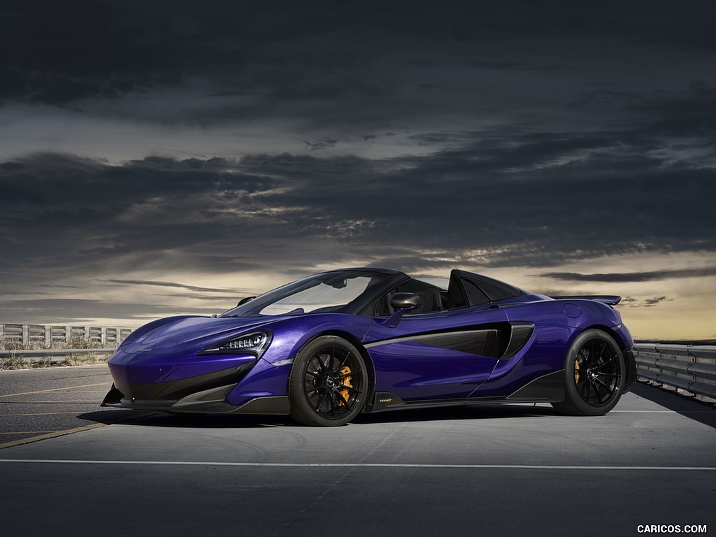 2020 McLaren 600LT Spider (Color: Lantana Purple) - Front Three-Quarter