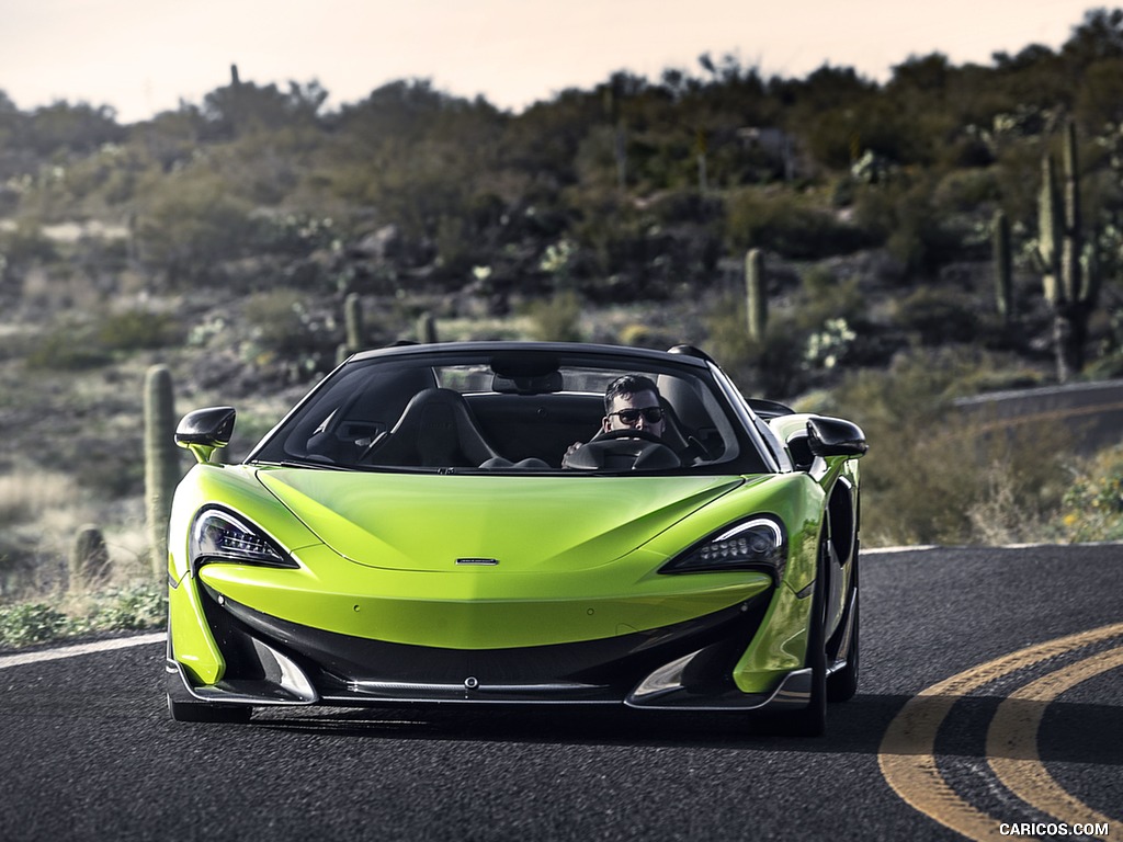 2020 McLaren 600LT Spider (Color: Lime Green) - Front