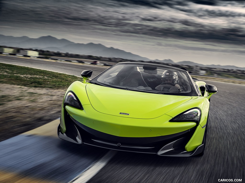 2020 McLaren 600LT Spider (Color: Lime Green) - Front