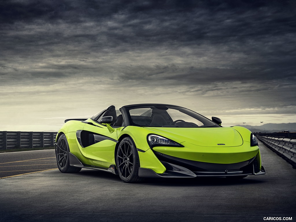 2020 McLaren 600LT Spider (Color: Lime Green) - Front Three-Quarter