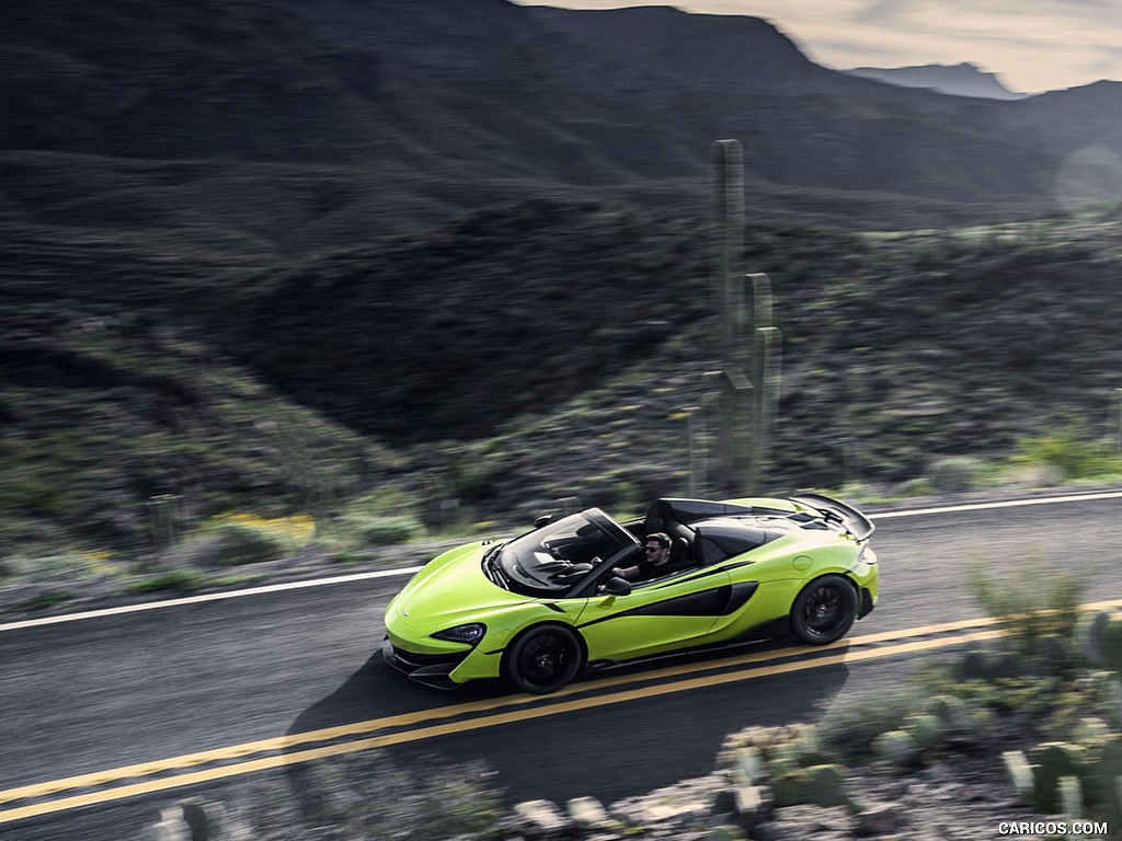 2020 McLaren 600LT Spider (Color: Lime Green) - Side