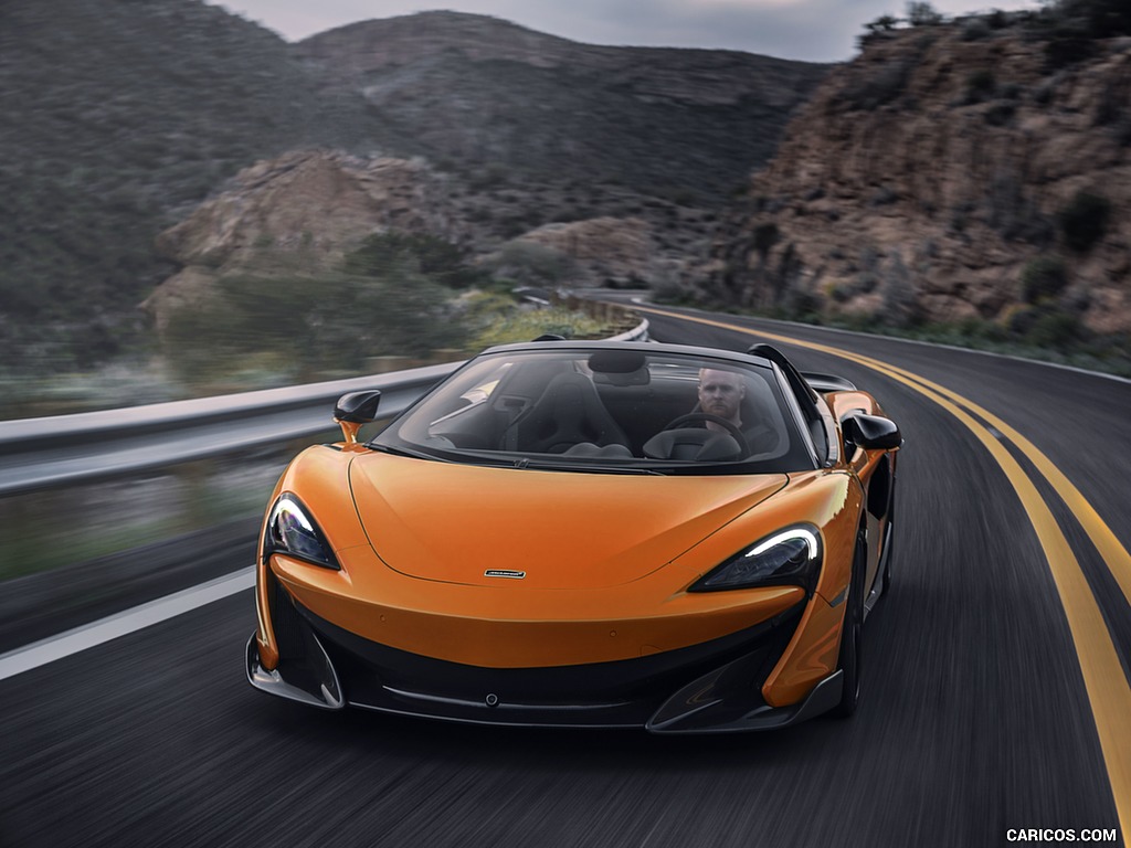 2020 McLaren 600LT Spider (Color: Myan Orange) - Front