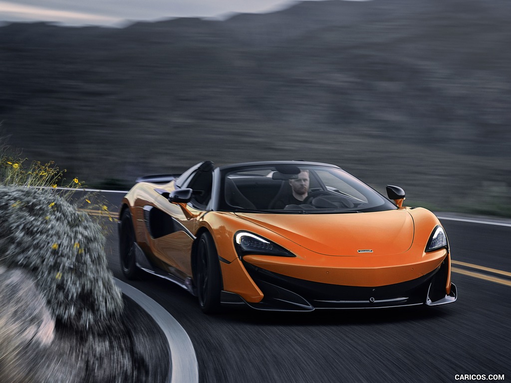 2020 McLaren 600LT Spider (Color: Myan Orange) - Front Three-Quarter