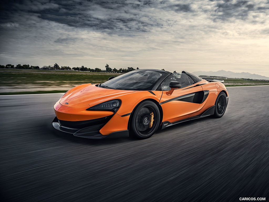 2020 McLaren 600LT Spider (Color: Myan Orange) - Front Three-Quarter