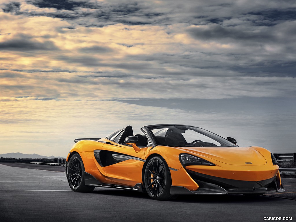 2020 McLaren 600LT Spider (Color: Myan Orange) - Front Three-Quarter