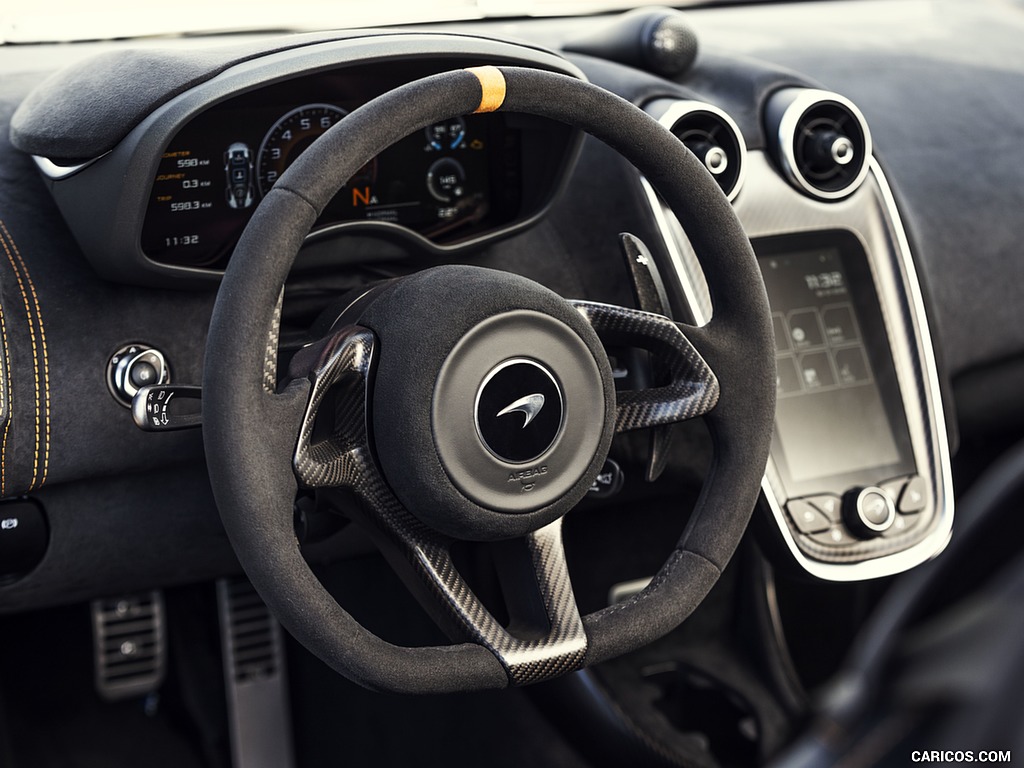 2020 McLaren 600LT Spider (Color: Myan Orange) - Interior, Steering Wheel