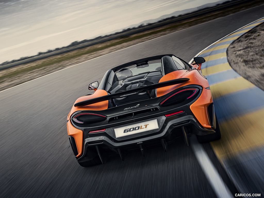 2020 McLaren 600LT Spider (Color: Myan Orange) - Rear