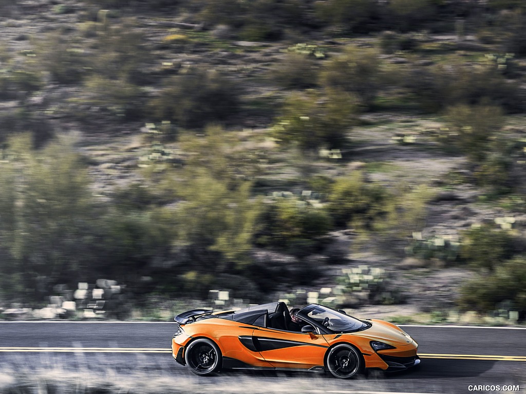 2020 McLaren 600LT Spider (Color: Myan Orange) - Side