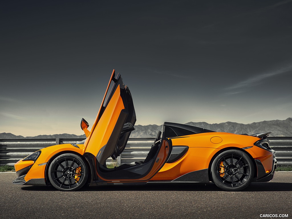 2020 McLaren 600LT Spider (Color: Myan Orange) - Side