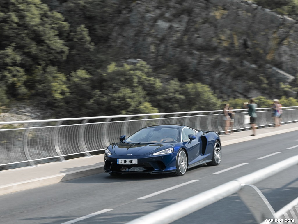 2020 McLaren GT (Color: Namaka Blue) - Front Three-Quarter