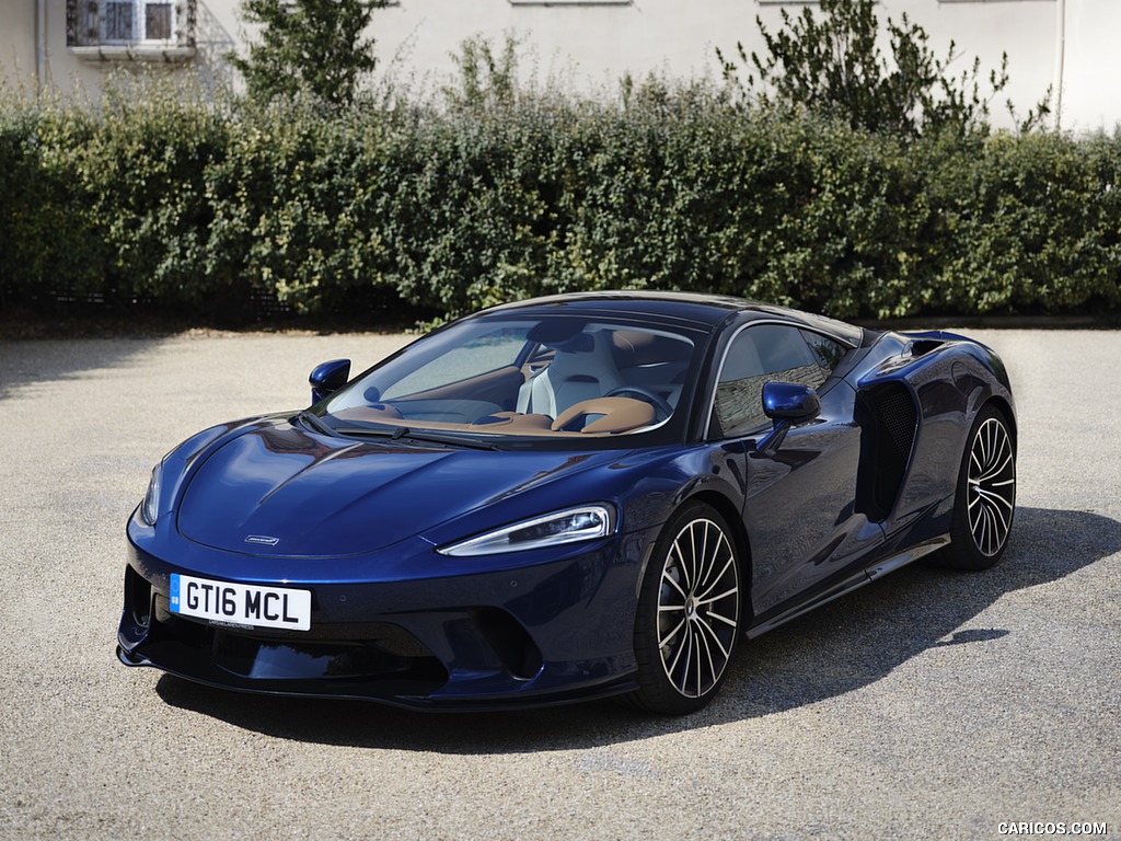 2020 McLaren GT (Color: Namaka Blue) - Front Three-Quarter