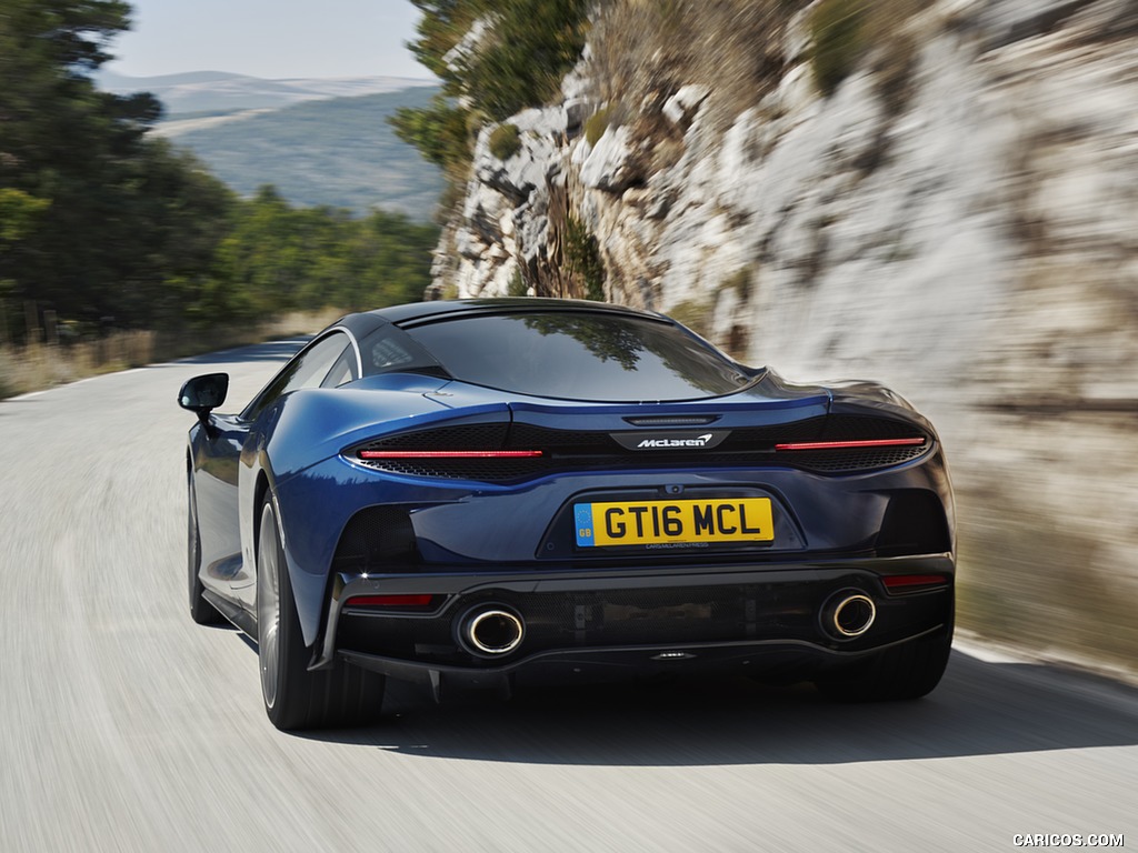 2020 McLaren GT (Color: Namaka Blue) - Rear