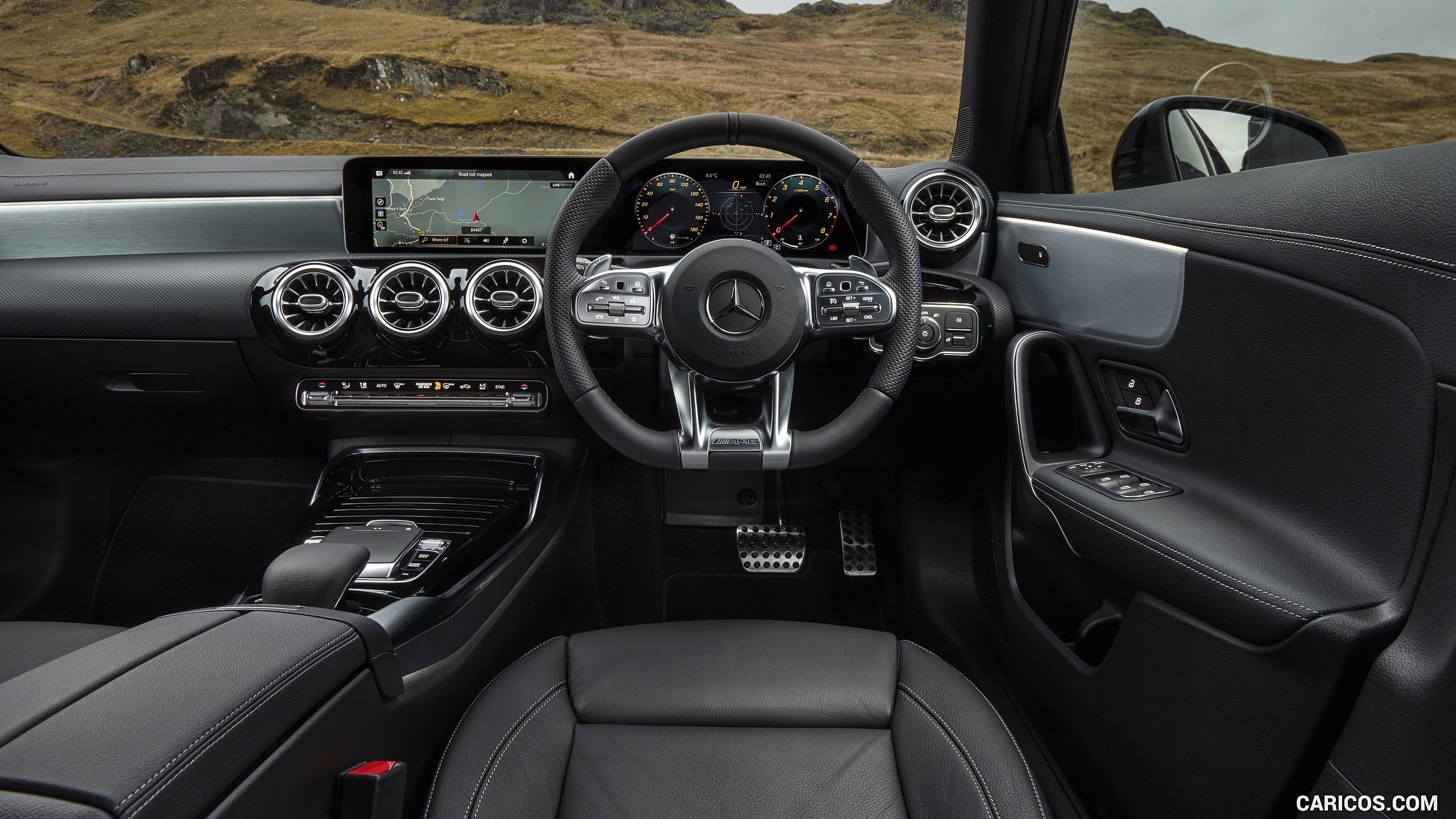2020 Mercedes-AMG A 35 Sedan (UK-Spec) - Interior, Cockpit, #71 of 101