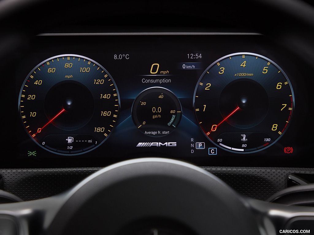 2020 Mercedes-AMG A 35 Sedan (UK-Spec) - Digital Instrument Cluster