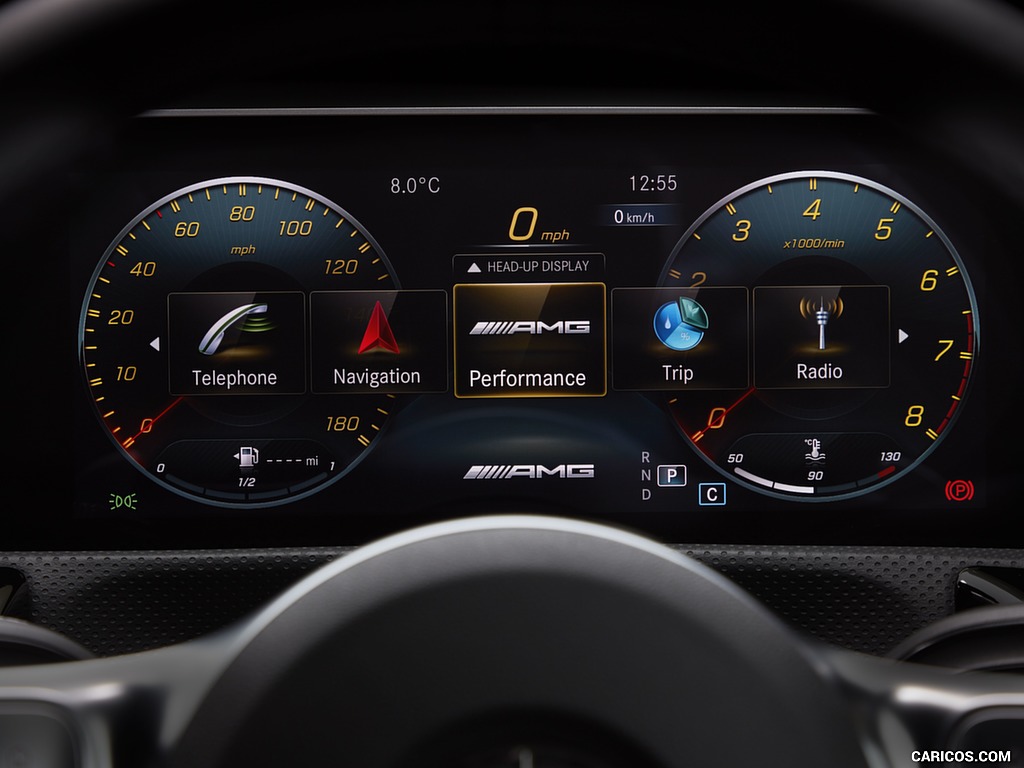 2020 Mercedes-AMG A 35 Sedan (UK-Spec) - Digital Instrument Cluster