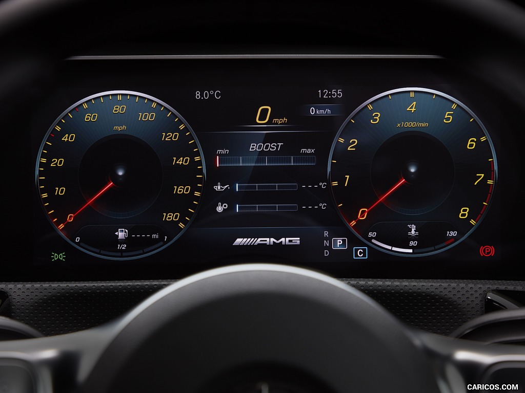 2020 Mercedes-AMG A 35 Sedan (UK-Spec) - Digital Instrument Cluster