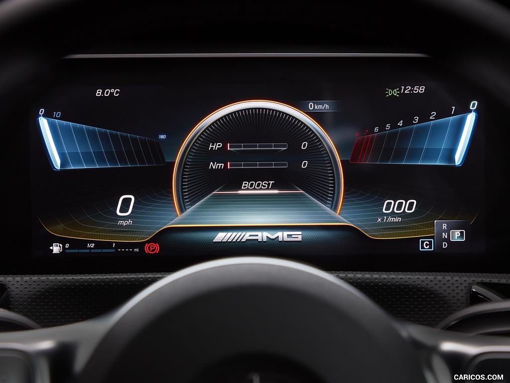 2020 Mercedes-AMG A 35 Sedan (UK-Spec) - Digital Instrument Cluster