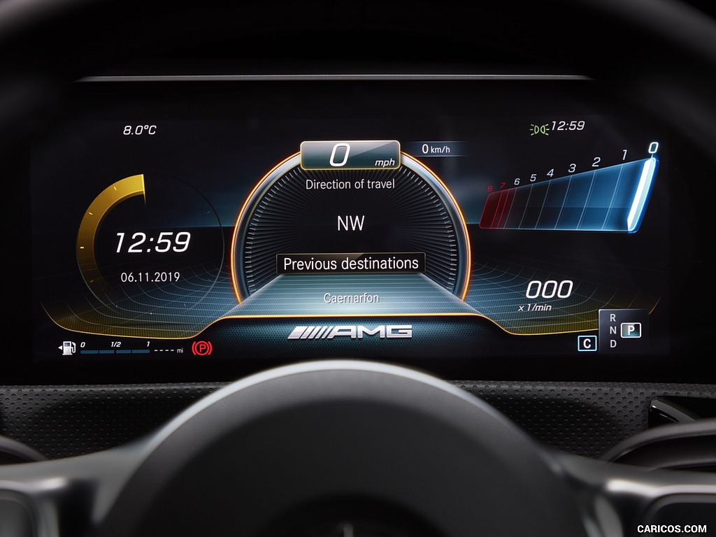 2020 Mercedes-AMG A 35 Sedan (UK-Spec) - Digital Instrument Cluster