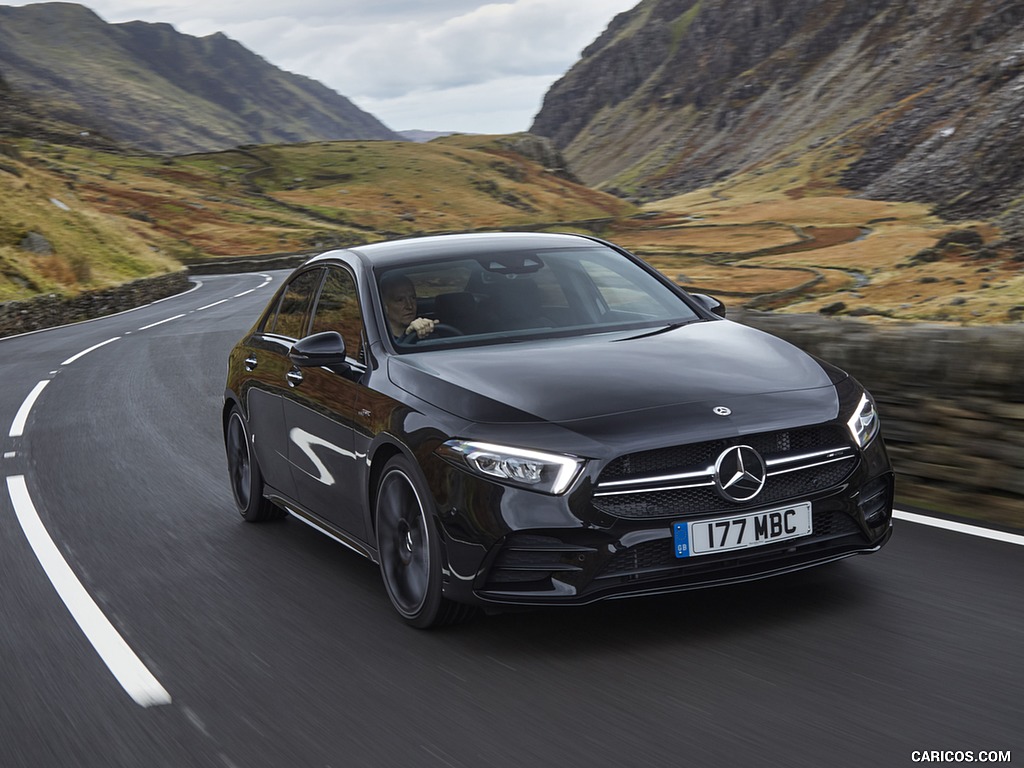 2020 Mercedes-AMG A 35 Sedan (UK-Spec) - Front Three-Quarter