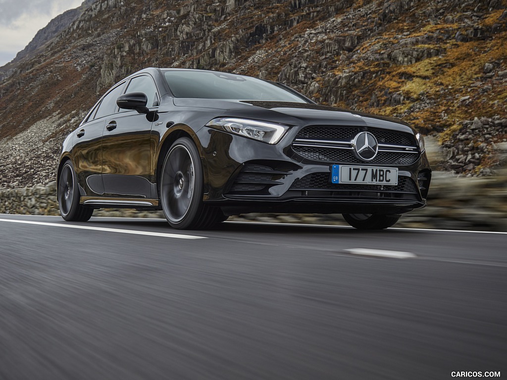 2020 Mercedes-AMG A 35 Sedan (UK-Spec) - Front Three-Quarter