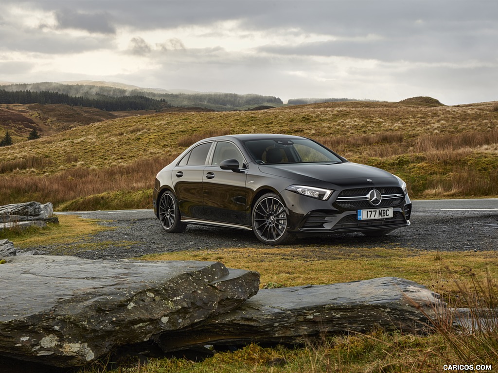 2020 Mercedes-AMG A 35 Sedan (UK-Spec) - Front Three-Quarter