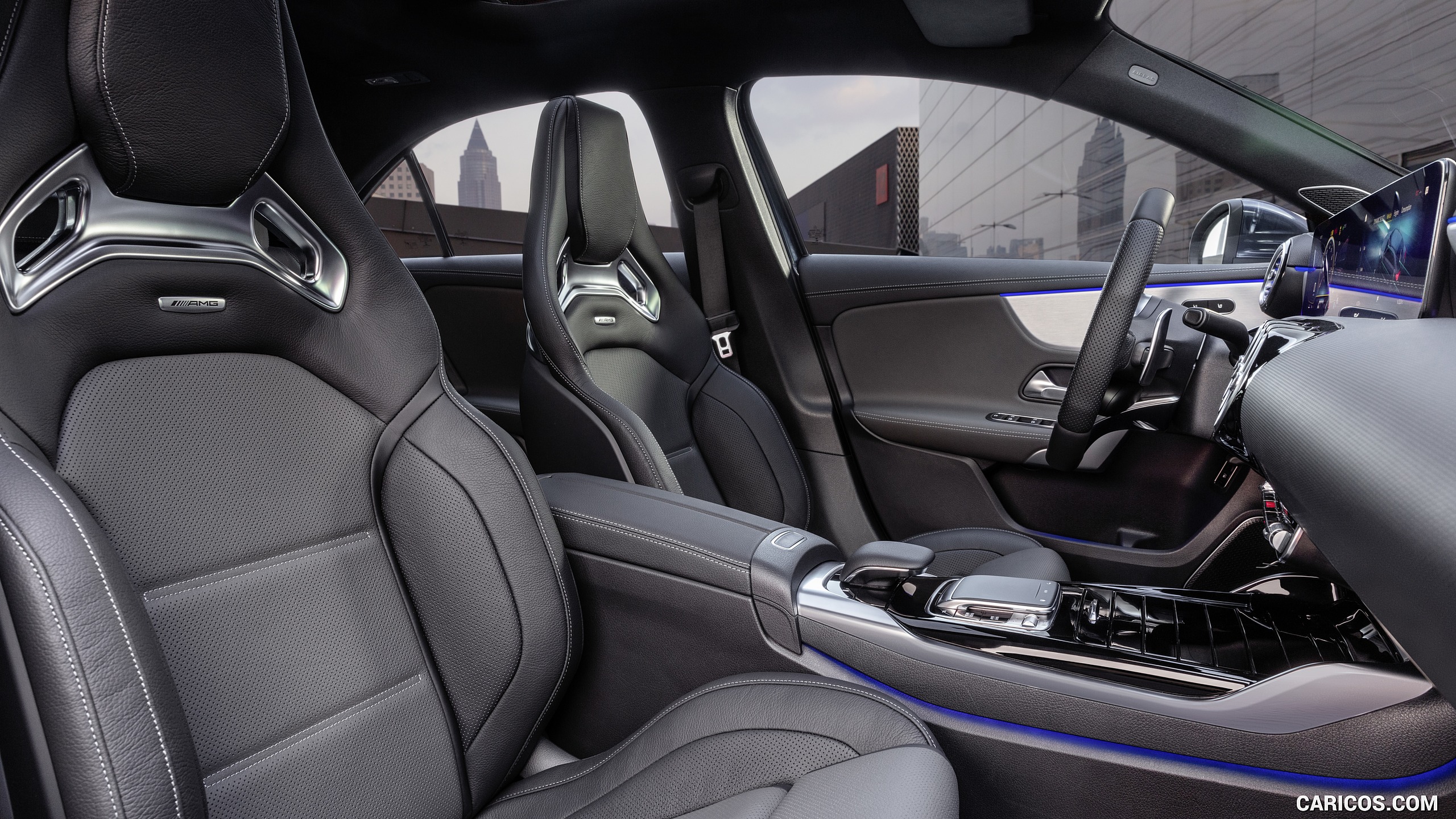2020 Mercedes-AMG A 35 Sedan - Interior, Front Seats, #24 of 101