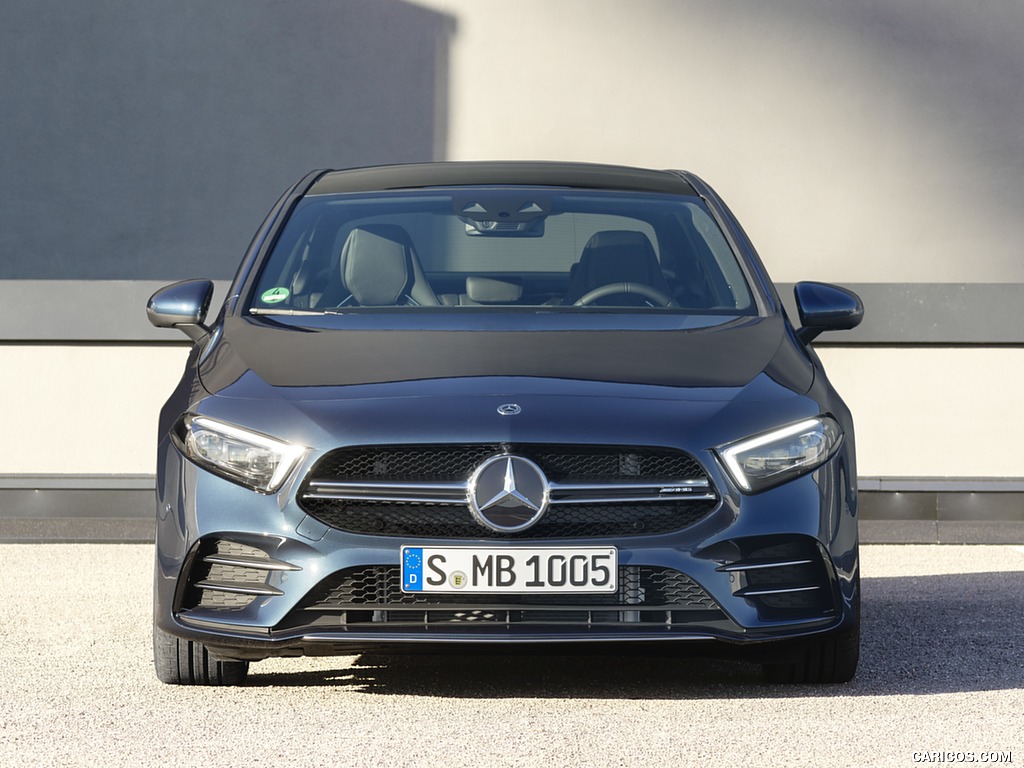 2020 Mercedes-AMG A 35 Sedan 4MATIC (Color: Denim Blue) - Front