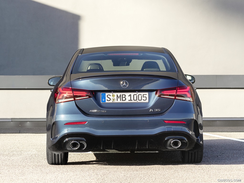 2020 Mercedes-AMG A 35 Sedan 4MATIC (Color: Denim Blue) - Rear