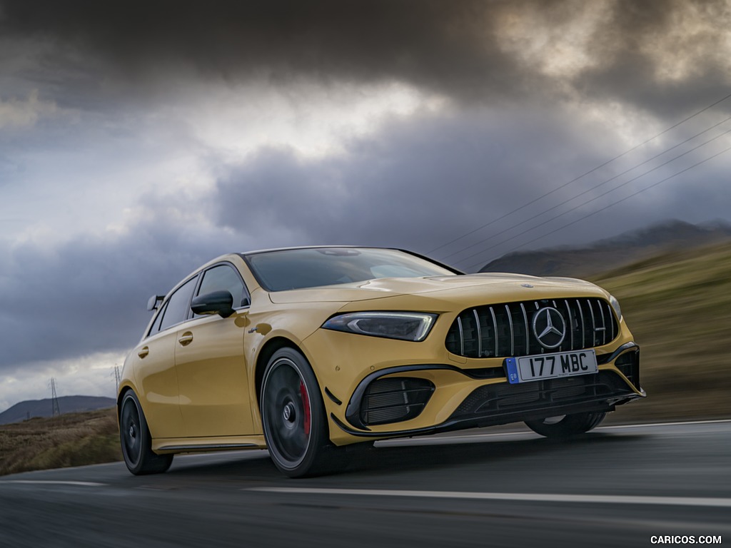 2020 Mercedes-AMG A 45 S (UK-Spec) - Front Three-Quarter