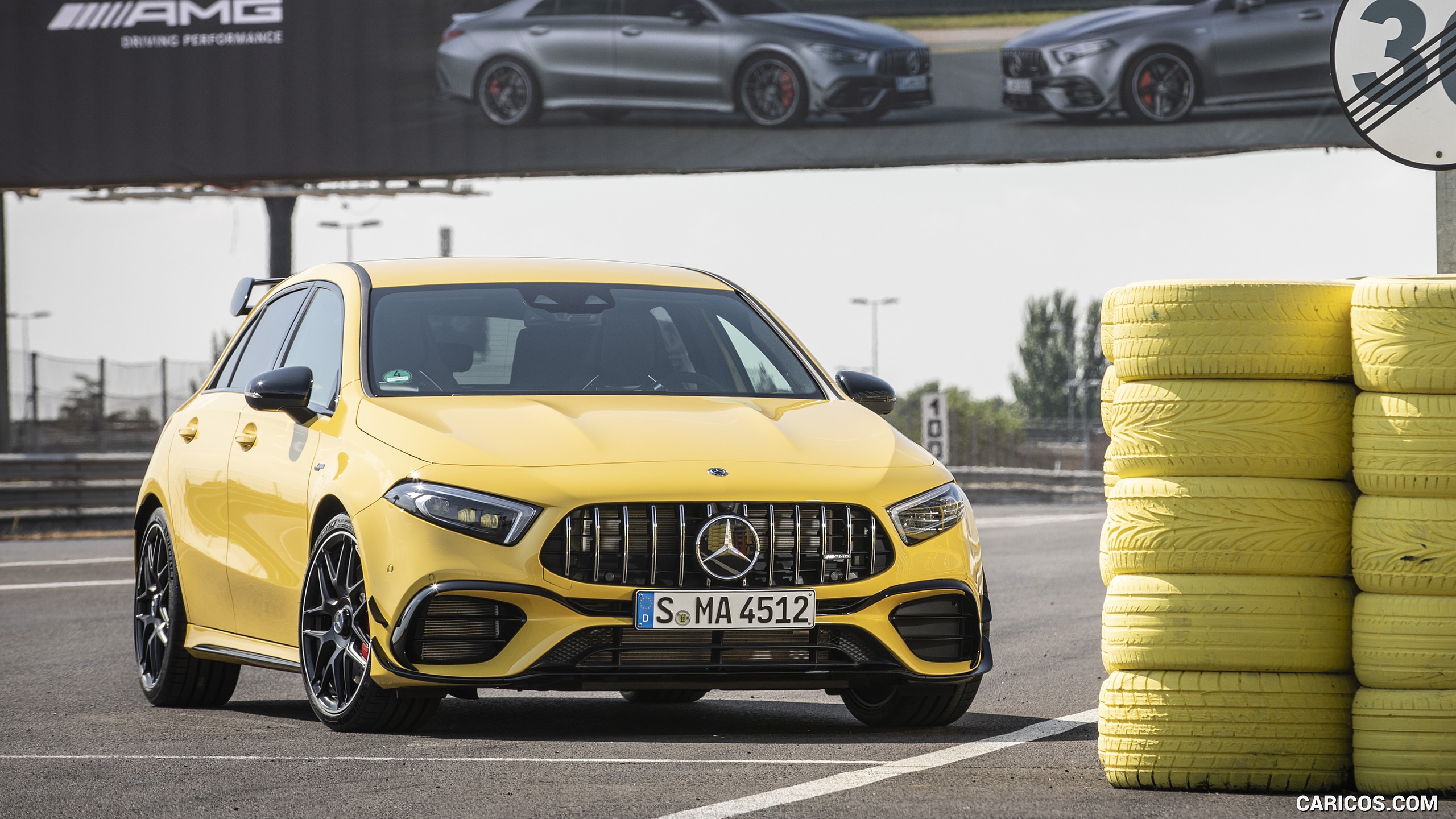 2020 Mercedes-AMG A 45 S 4MATIC+ (Color: Sun Yellow) - Front, #88 of 188