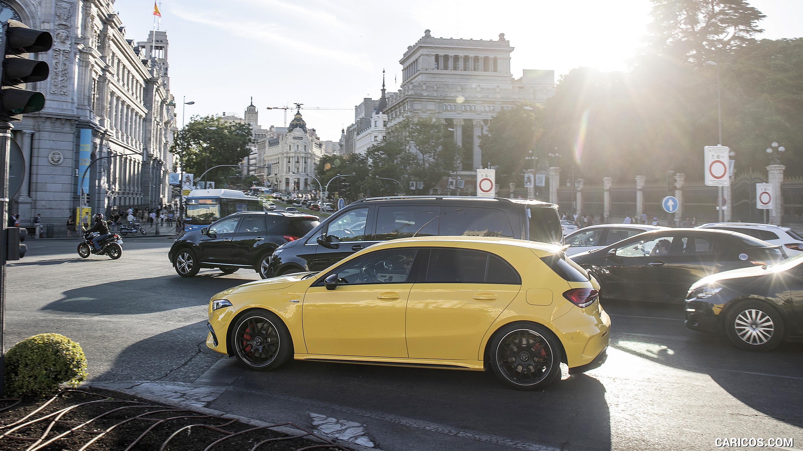 2020 Mercedes-AMG A 45 S 4MATIC+ (Color: Sun Yellow) - Side, #73 of 188