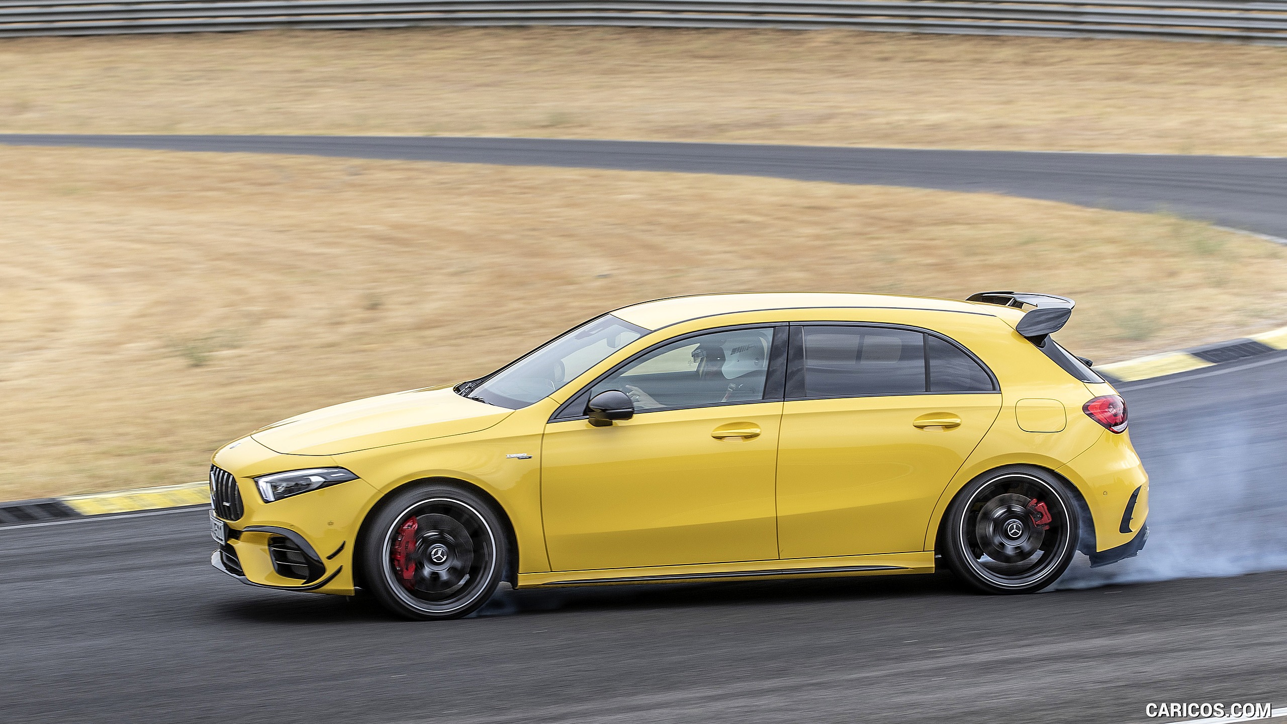 2020 Mercedes-AMG A 45 S 4MATIC+ (Color: Sun Yellow) - Side, #85 of 188