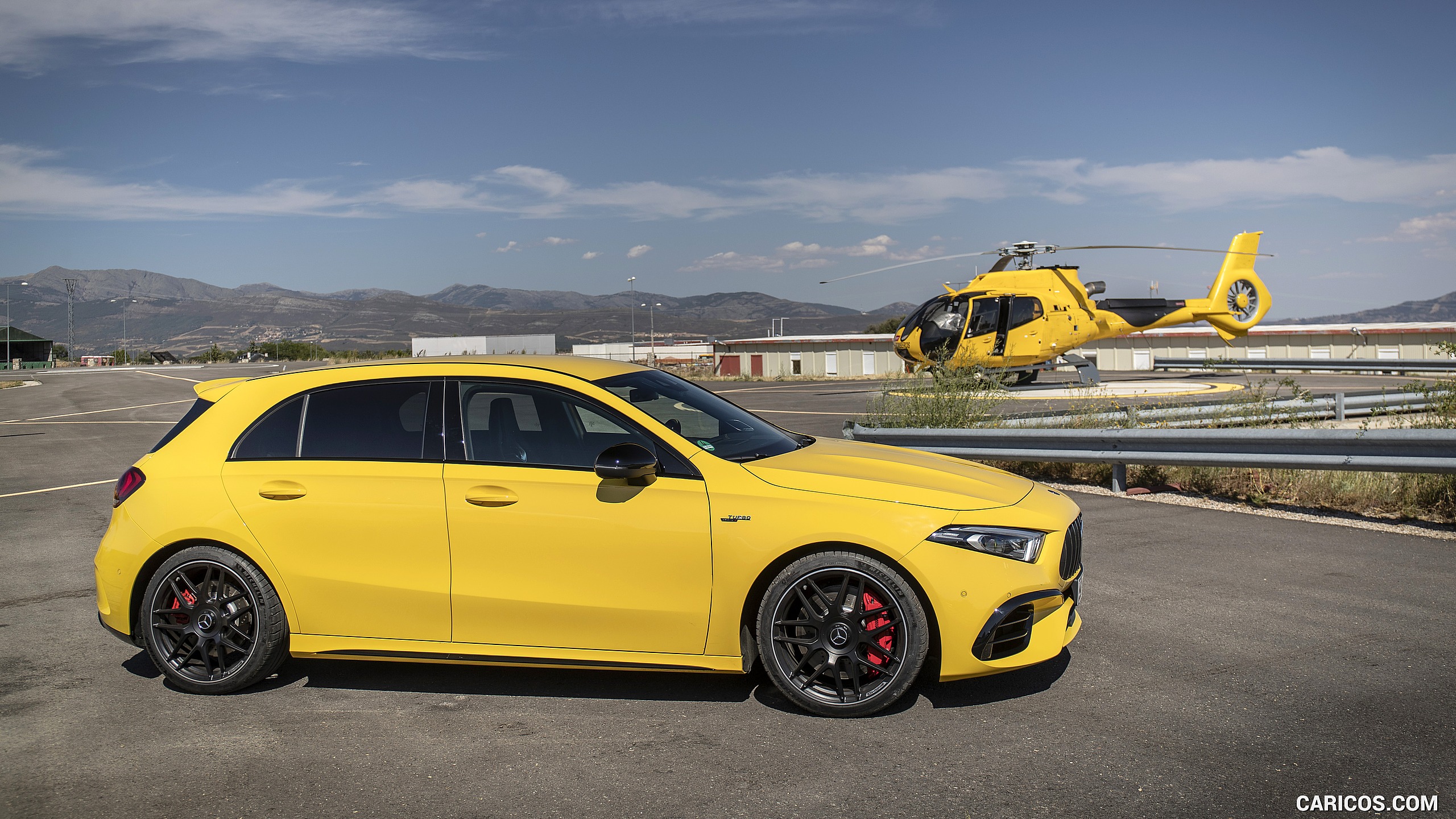 2020 Mercedes-AMG A 45 S 4MATIC+ (Color: Sun Yellow) - Side, #105 of 188