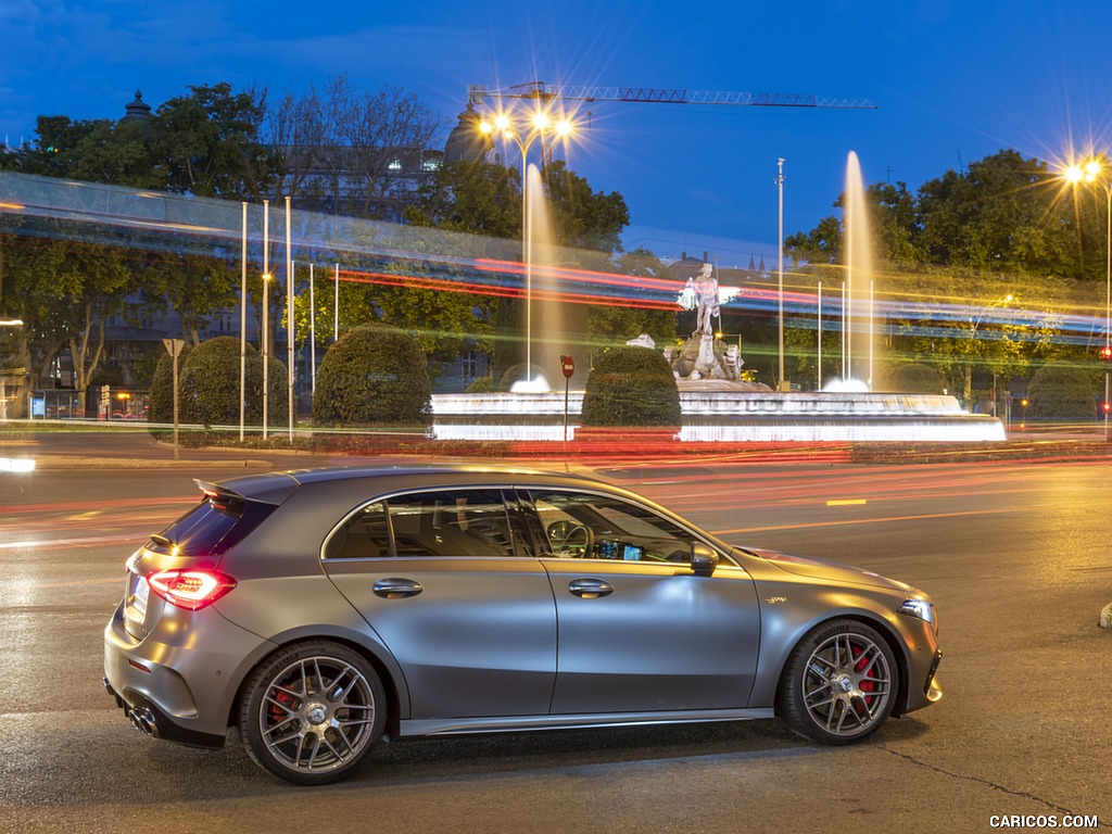 2020 Mercedes-AMG A 45 S 4MATIC+ (Color: Designo Mountain Gray Magno) - Side