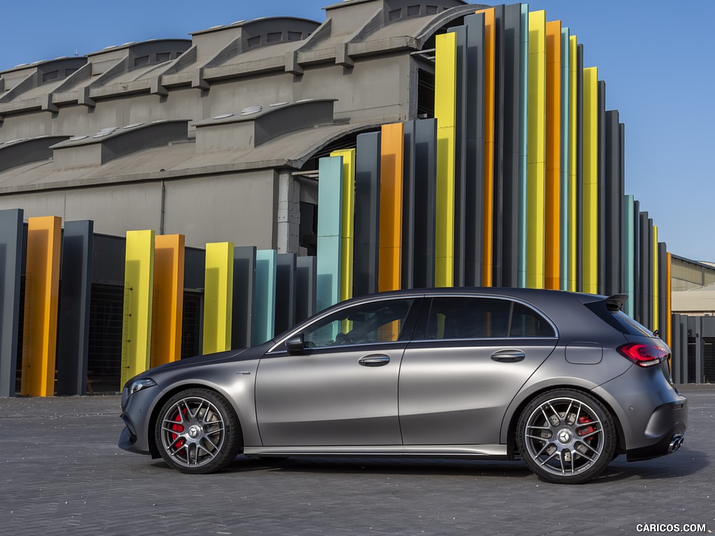 2020 Mercedes-AMG A 45 S 4MATIC+ (Color: Designo Mountain Gray Magno) - Side