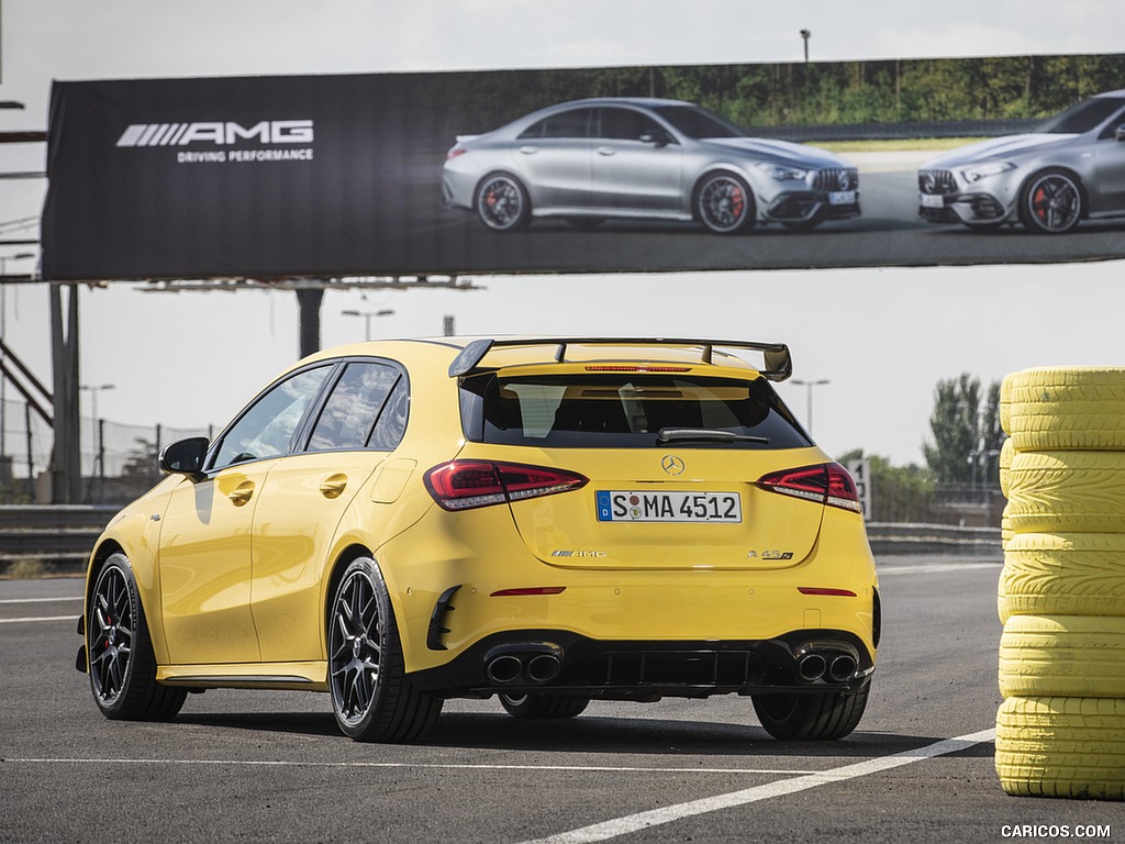 2020 Mercedes-AMG A 45 S 4MATIC+ (Color: Sun Yellow) - Rear