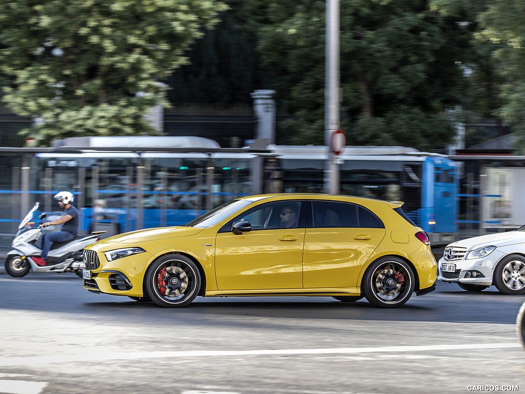 2020 Mercedes-AMG A 45 S 4MATIC+ (Color: Sun Yellow) - Side