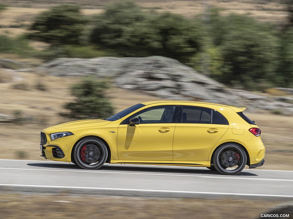 2020 Mercedes-AMG A 45 S 4MATIC+ (Color: Sun Yellow) - Side