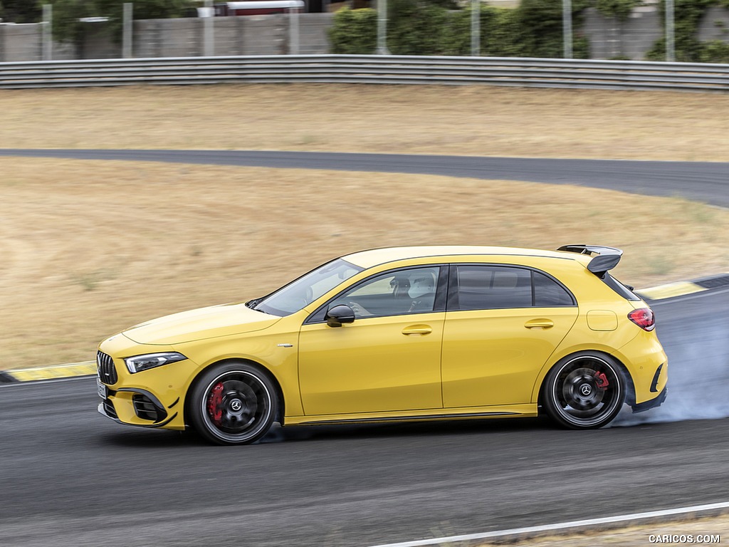 2020 Mercedes-AMG A 45 S 4MATIC+ (Color: Sun Yellow) - Side