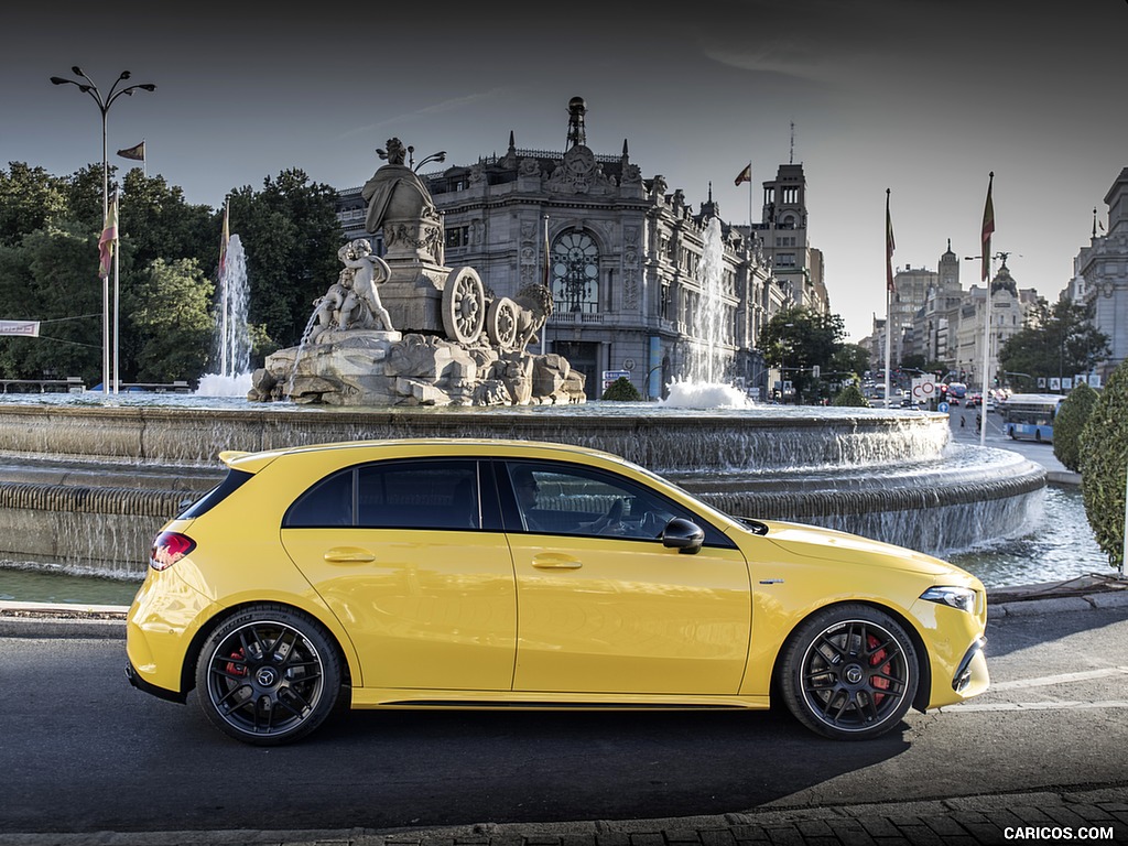 2020 Mercedes-AMG A 45 S 4MATIC+ (Color: Sun Yellow) - Side