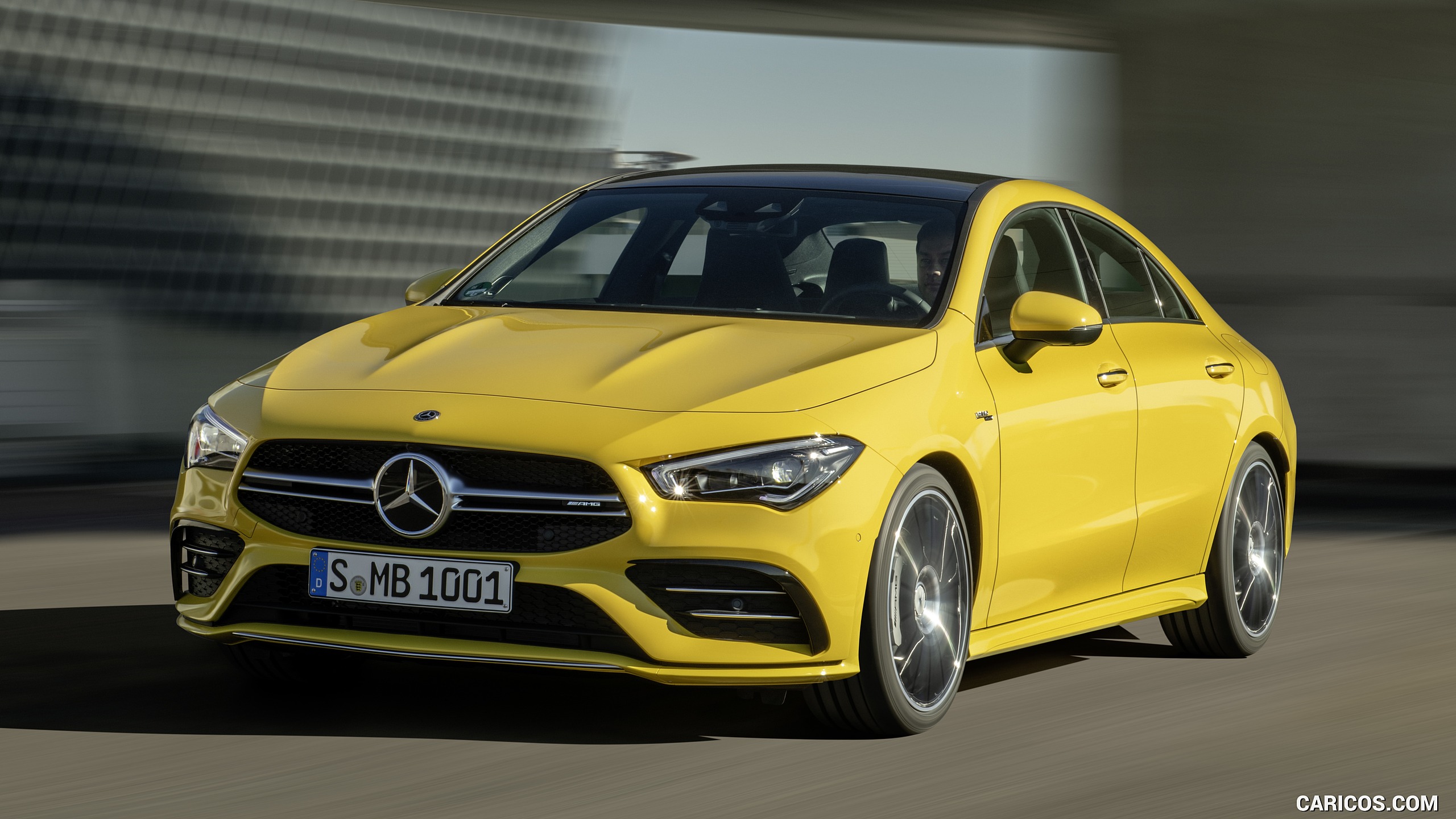 2020 Mercedes-AMG CLA 35 4MATIC (Color: Sun Yellow) - Front, #1 of 34