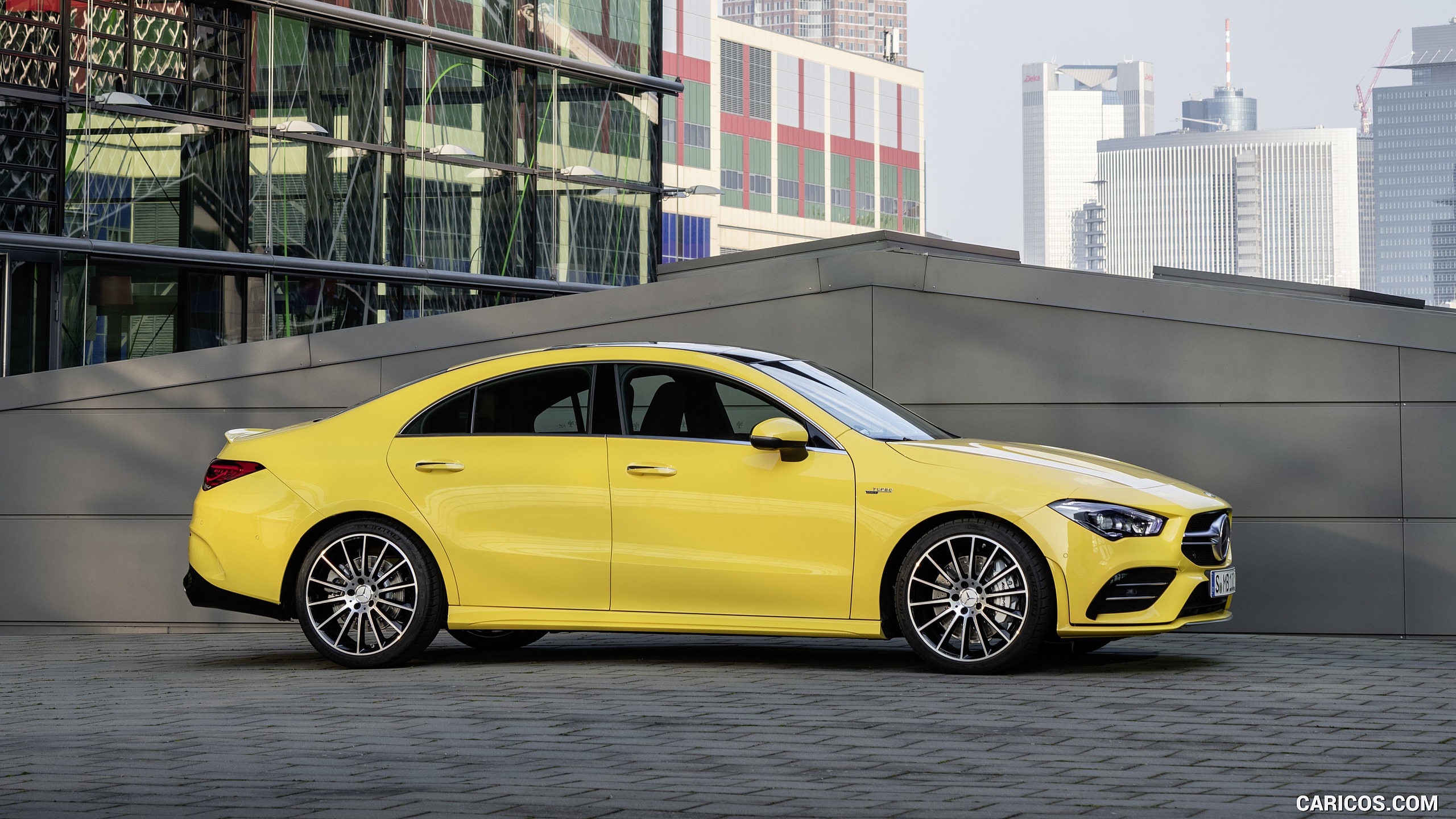 2020 Mercedes-AMG CLA 35 4MATIC (Color: Sun Yellow) - Side, #8 of 34