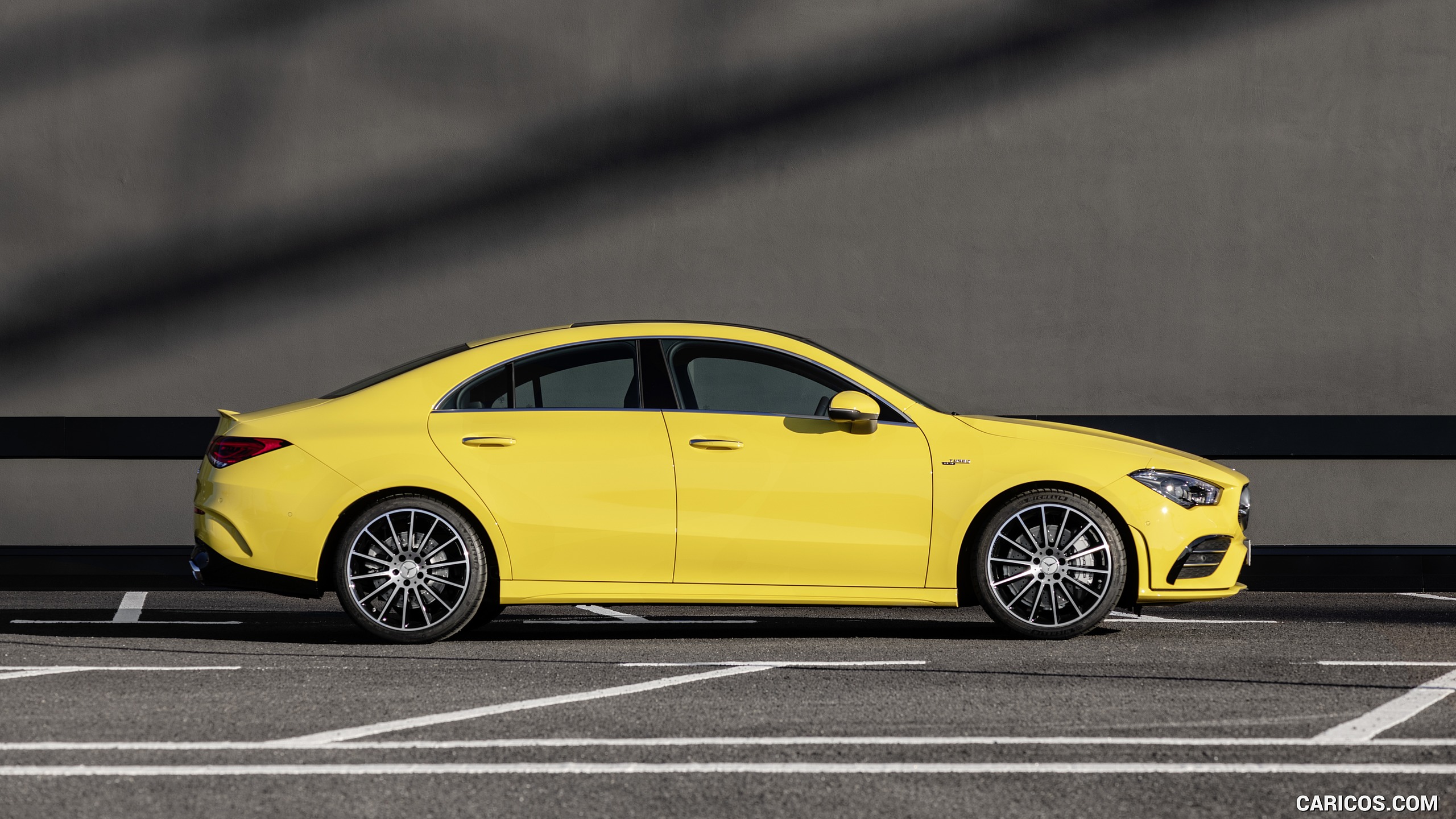 2020 Mercedes-AMG CLA 35 4MATIC (Color: Sun Yellow) - Side, #20 of 34